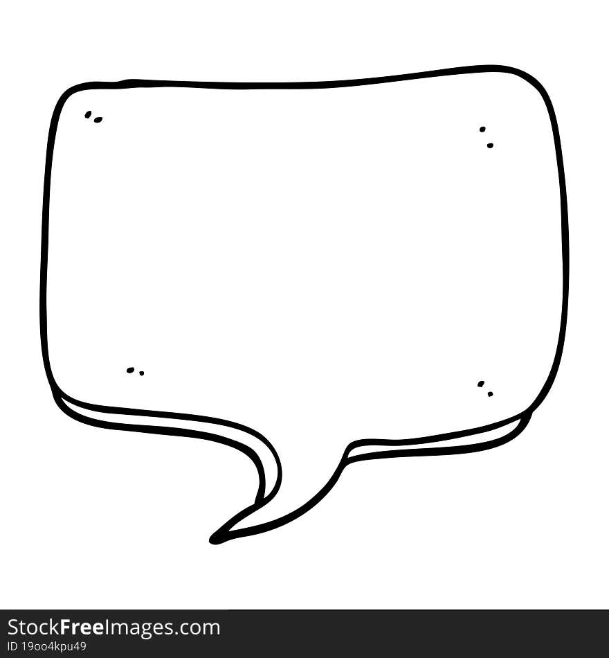 cartoon speech bubble