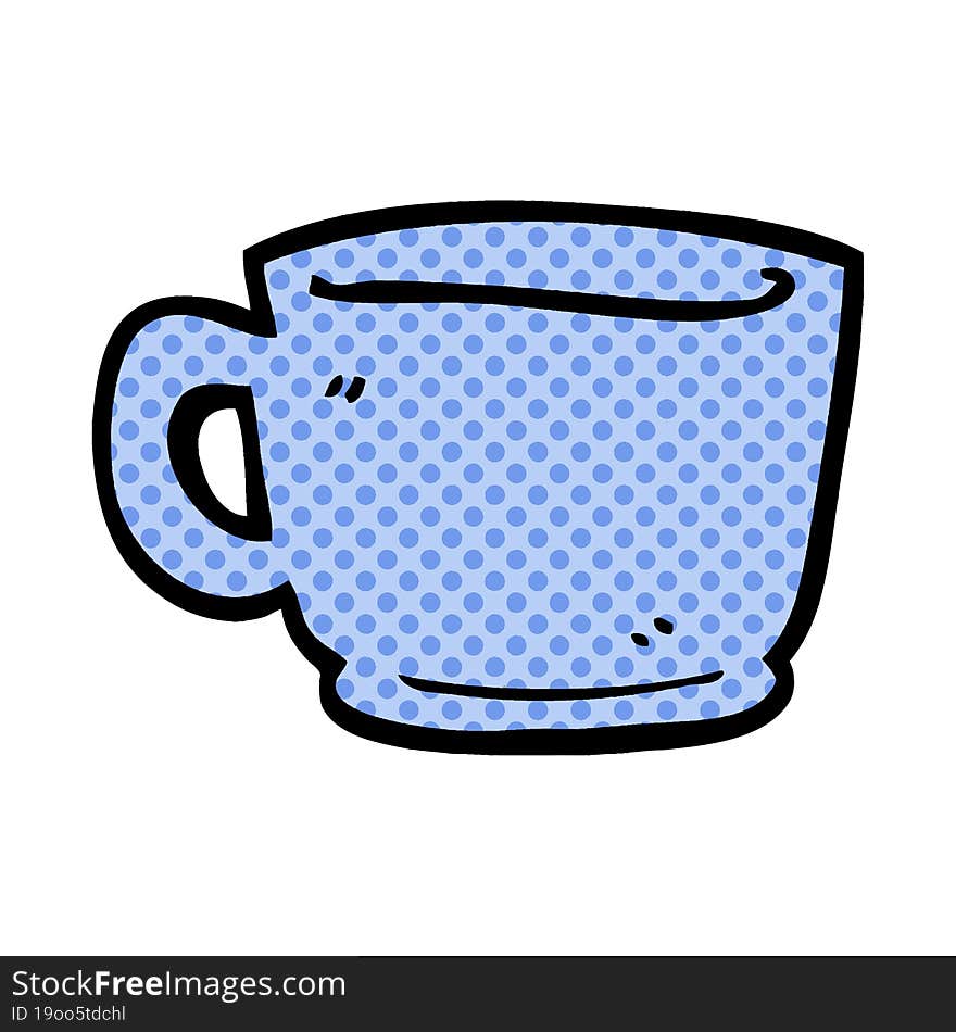 cartoon doodle of a tea cup