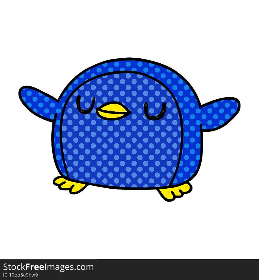 cartoon kawaii of a cute penguin