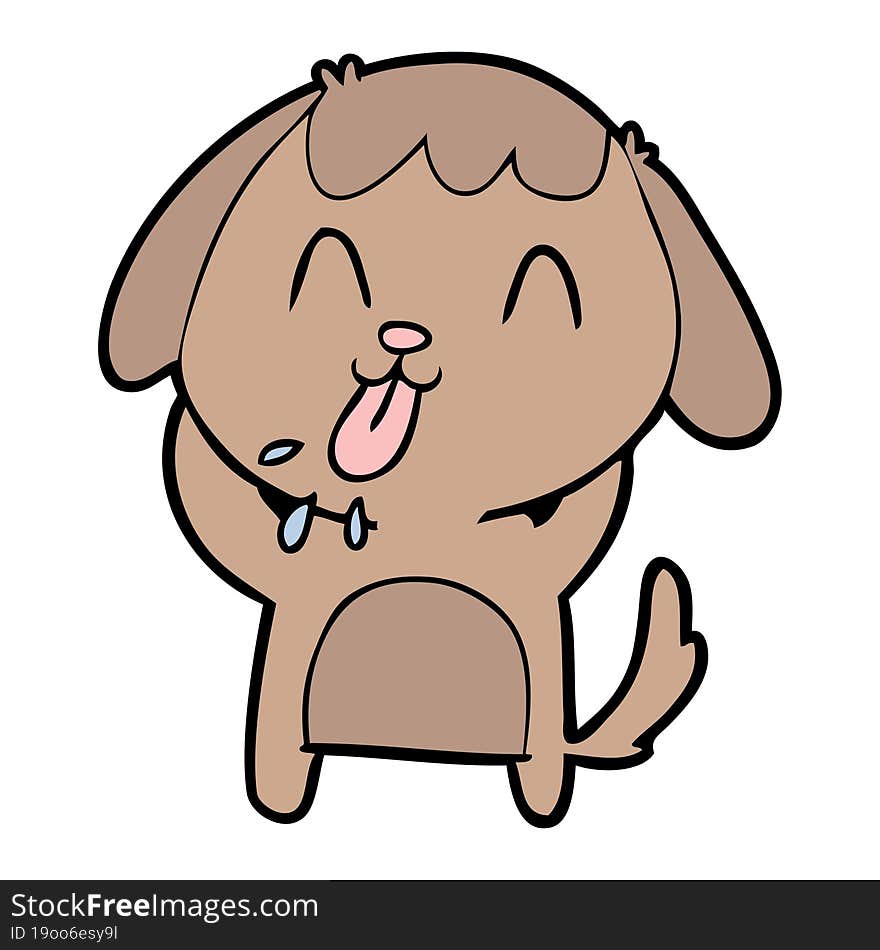 cute cartoon dog. cute cartoon dog