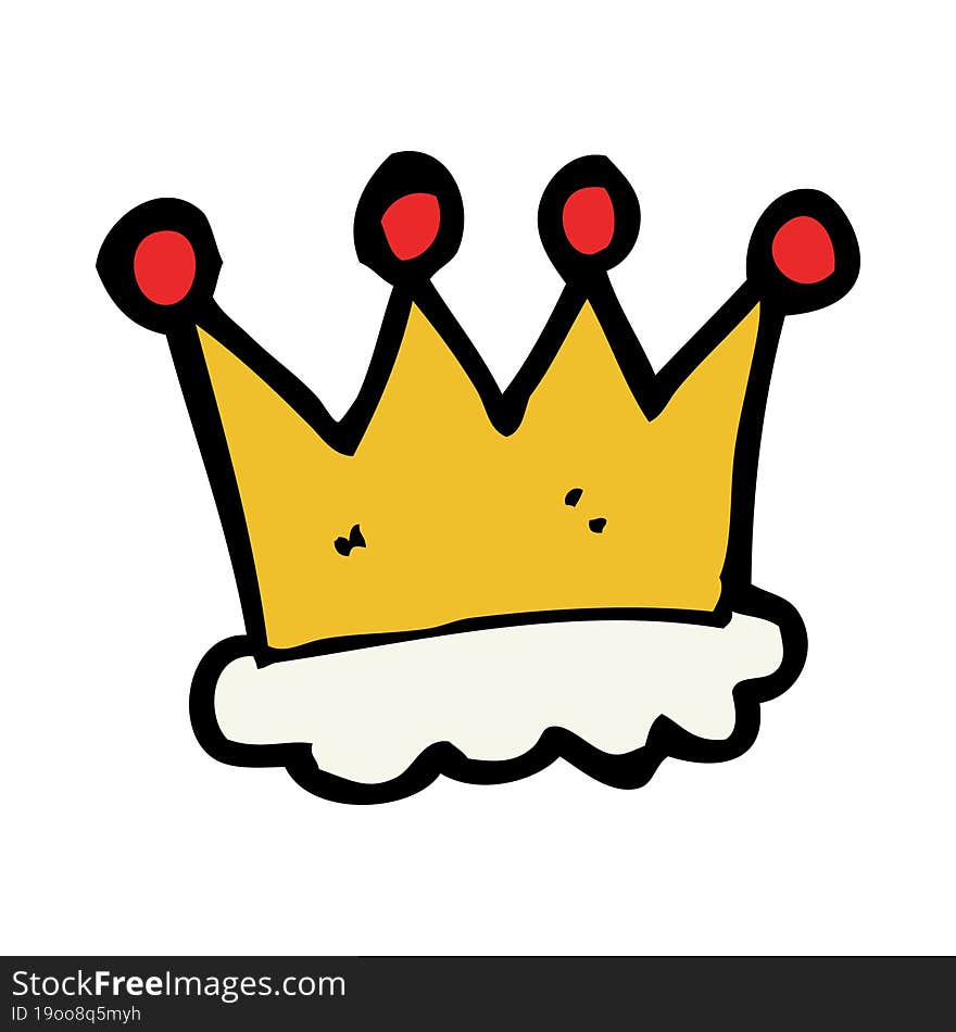 Cartoon Crown Symbol