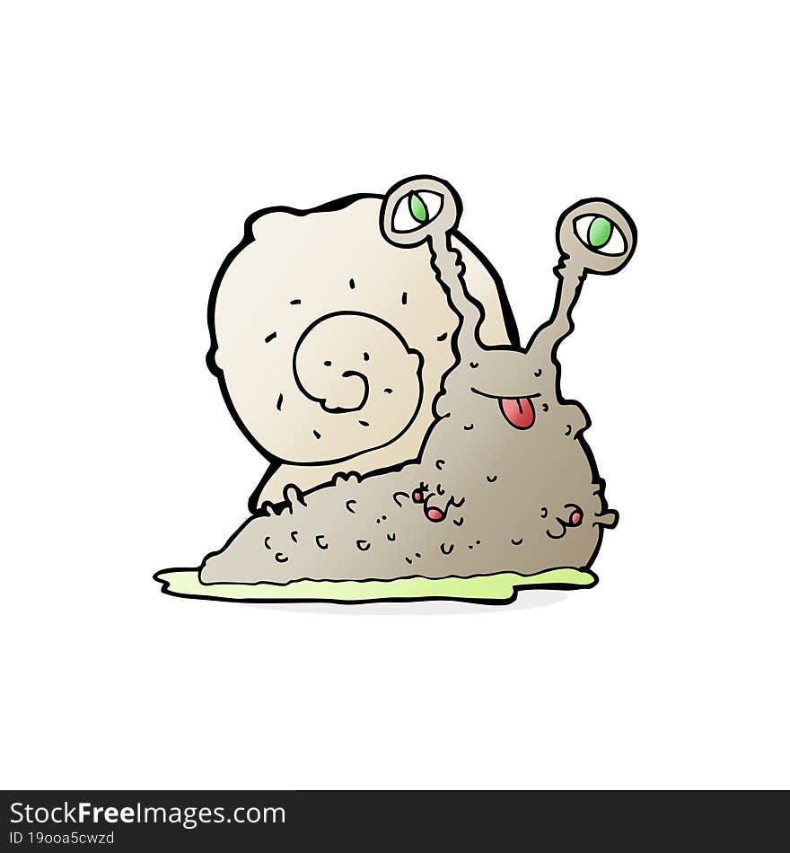 Cartoon Gross Slug