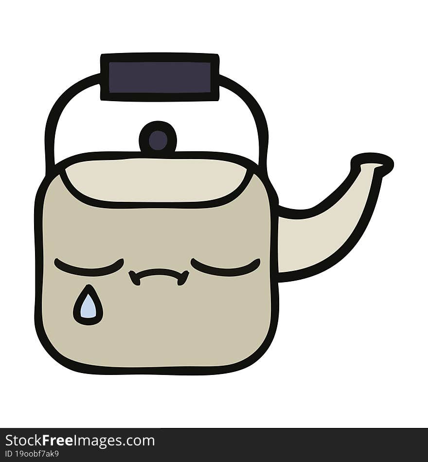 cute cartoon kettle