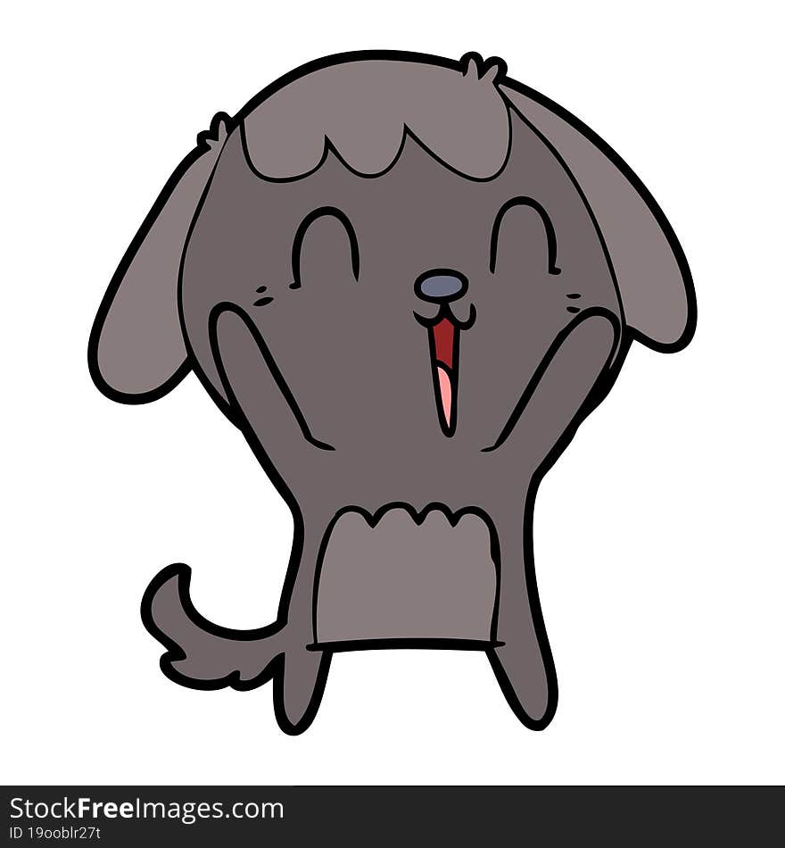 cute cartoon dog crying. cute cartoon dog crying