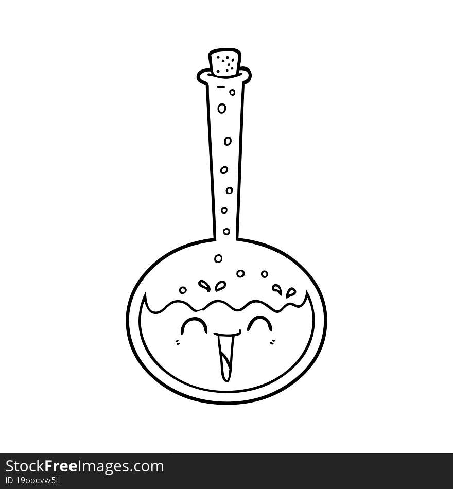 cartoon chemical potion. cartoon chemical potion