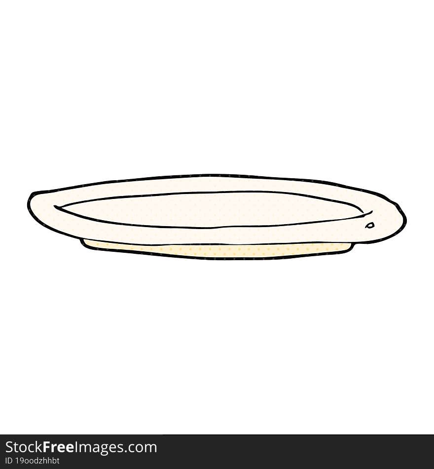 Cartoon Empty Plate