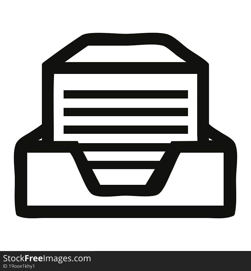 office paper stack icon