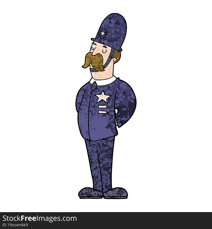 cartoon policeman. cartoon policeman