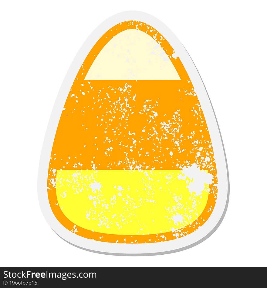 candy corn grunge sticker