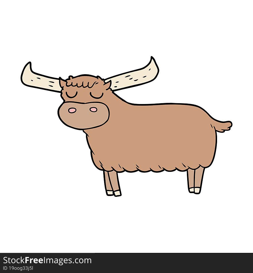 cartoon bull. cartoon bull