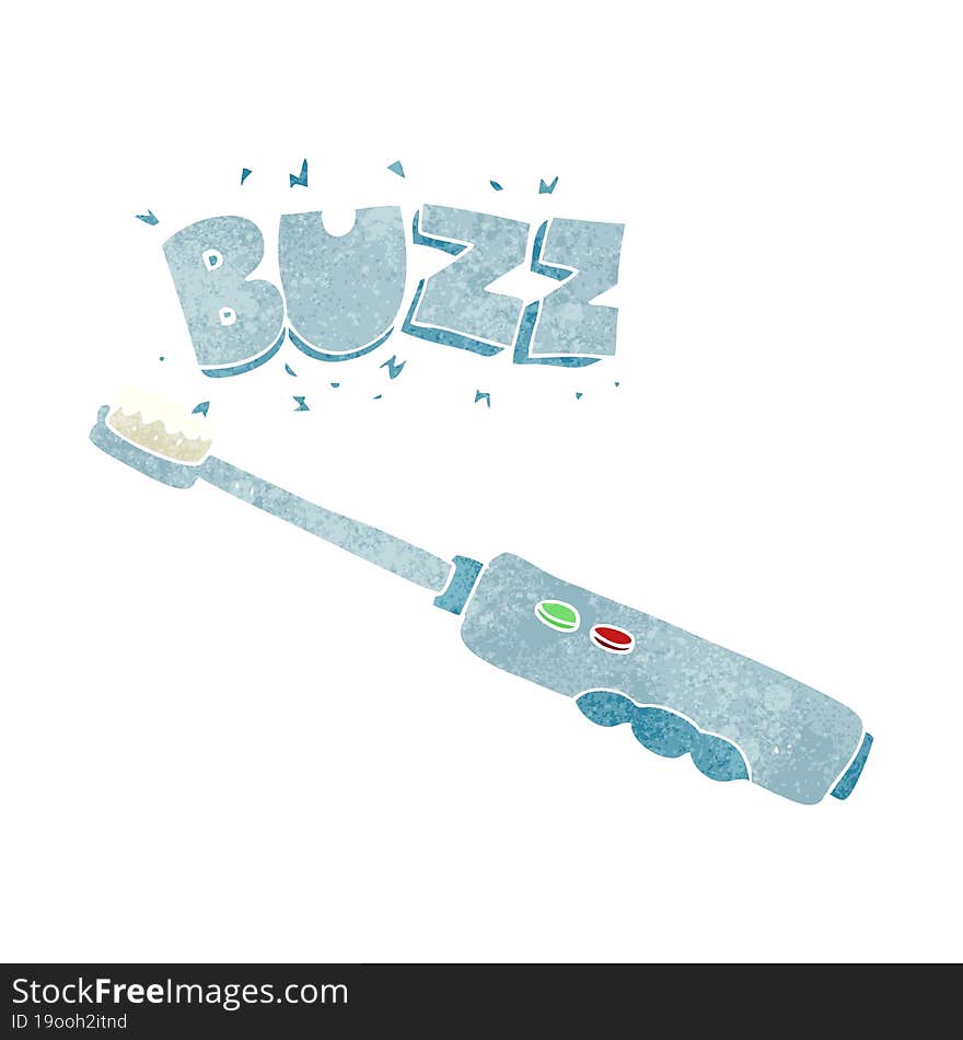 Retro Cartoon Buzzing Electric Toothbrush