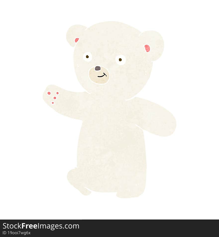 cartoon polar bear cub