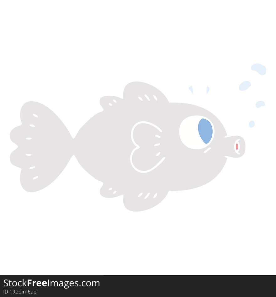 hand drawn quirky cartoon fish. hand drawn quirky cartoon fish