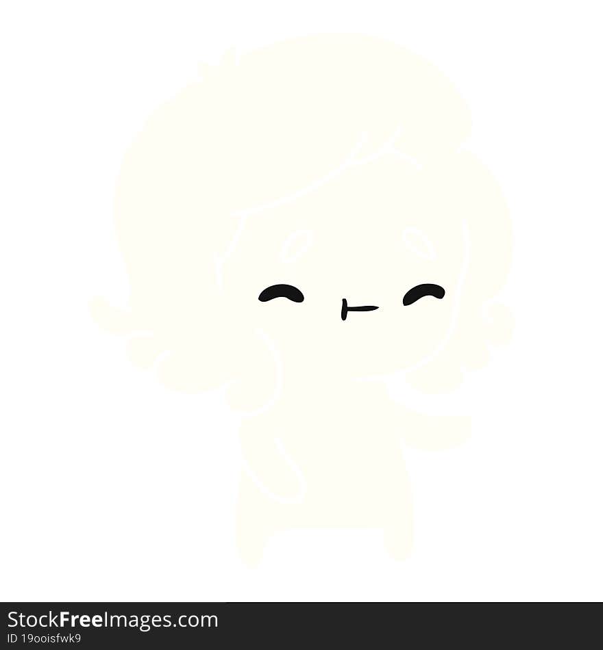 Cartoon Of A Kawaii Cute Ghost