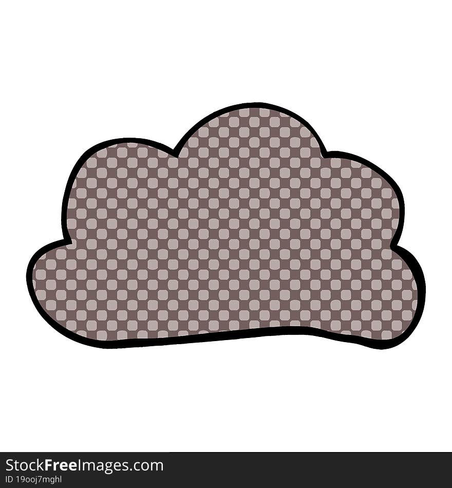 Cartoon Doodle Weather Cloud