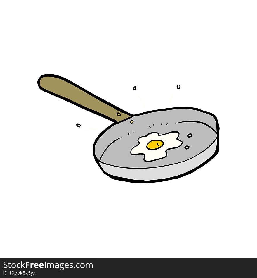 Cartoon Fried Egg