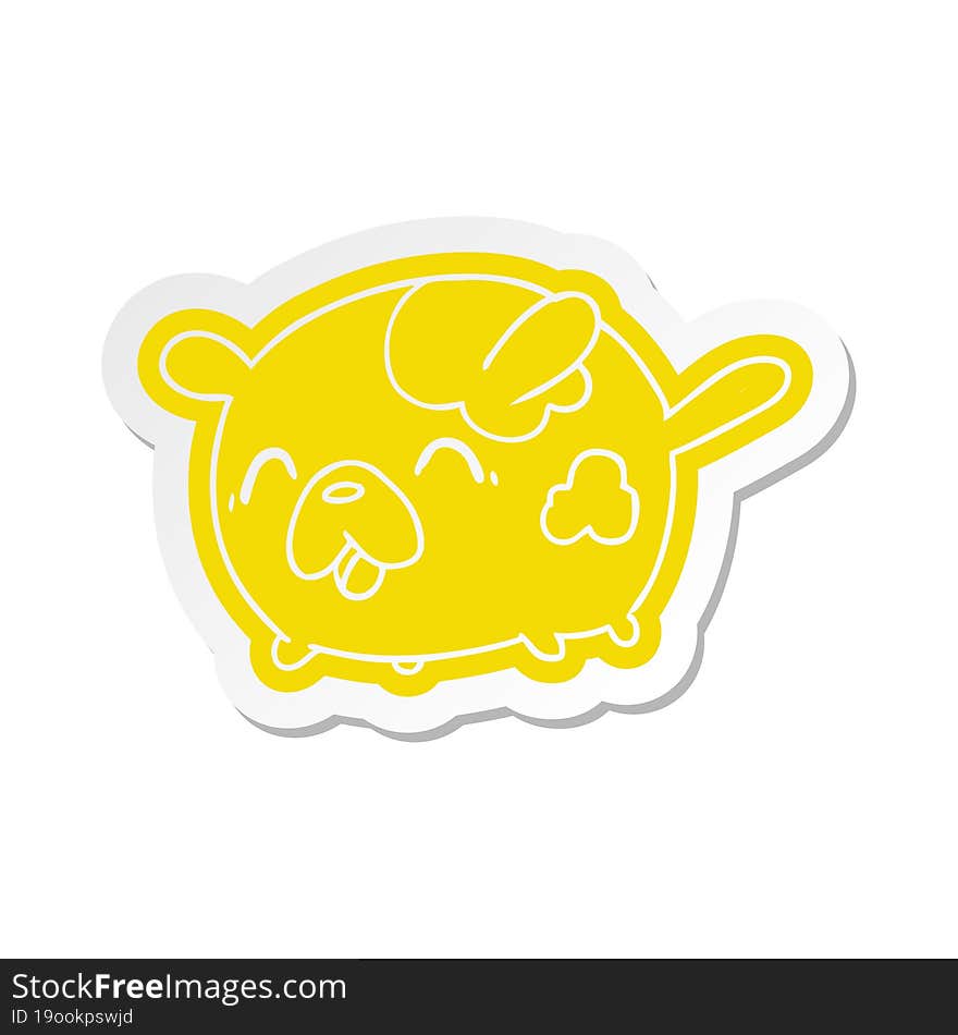 cartoon sticker kawaii cute patch dog