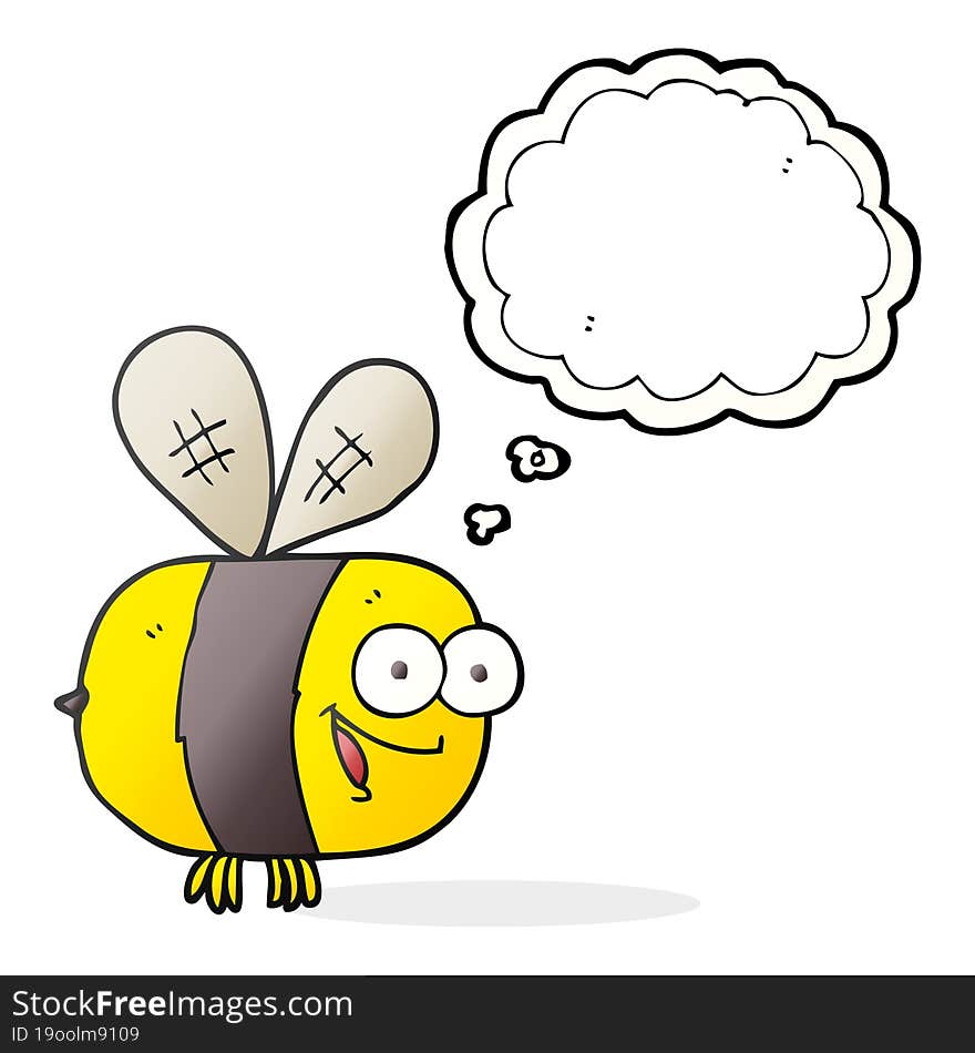 thought bubble cartoon bee