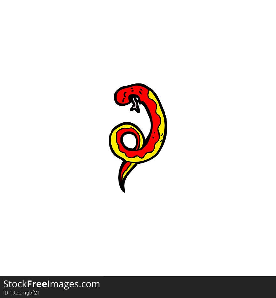 funny cartoon snake