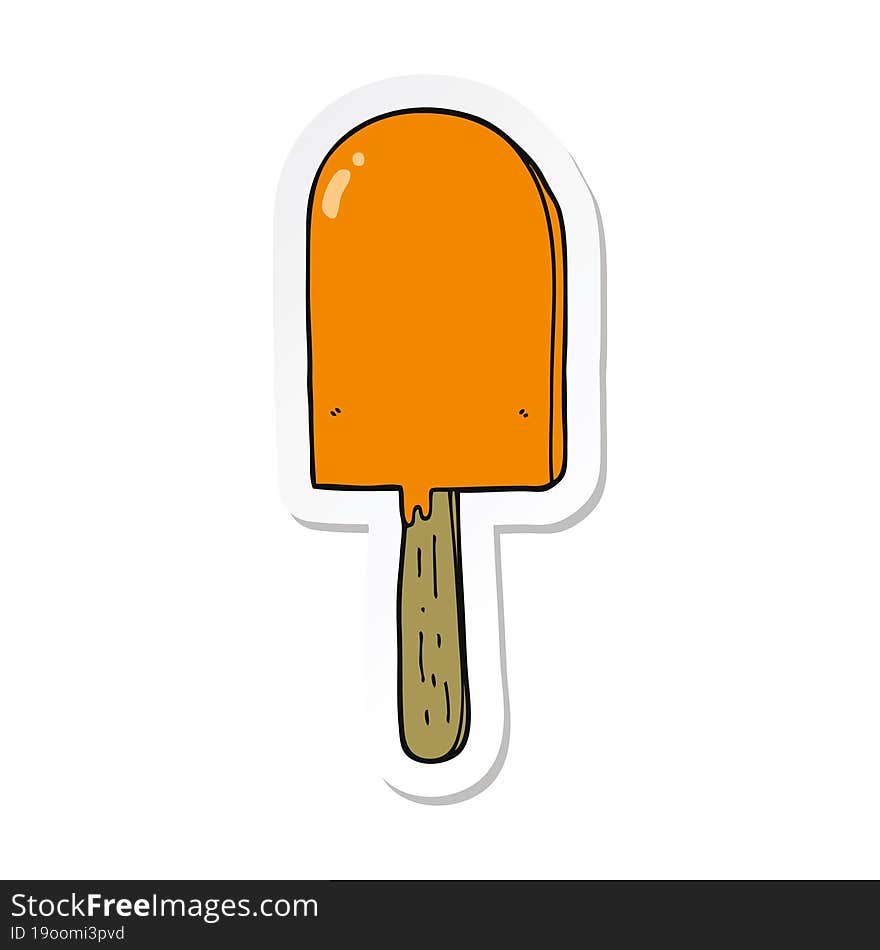 sticker of a cartoon lollipop