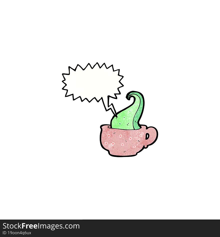 tentacle in teacup cartoon