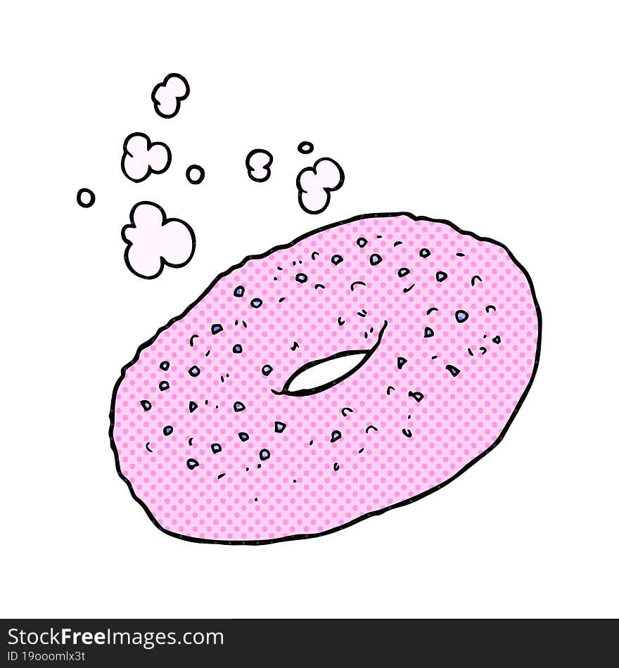 cartoon bagel