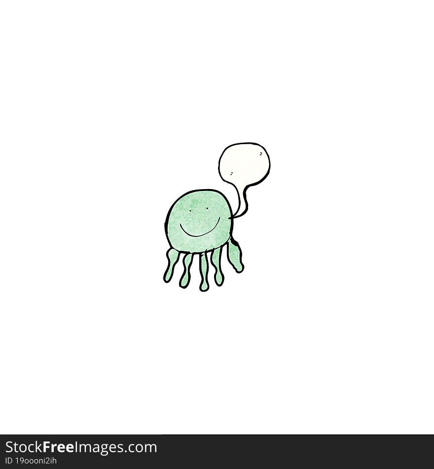 child\'s drawing of a jellyfish