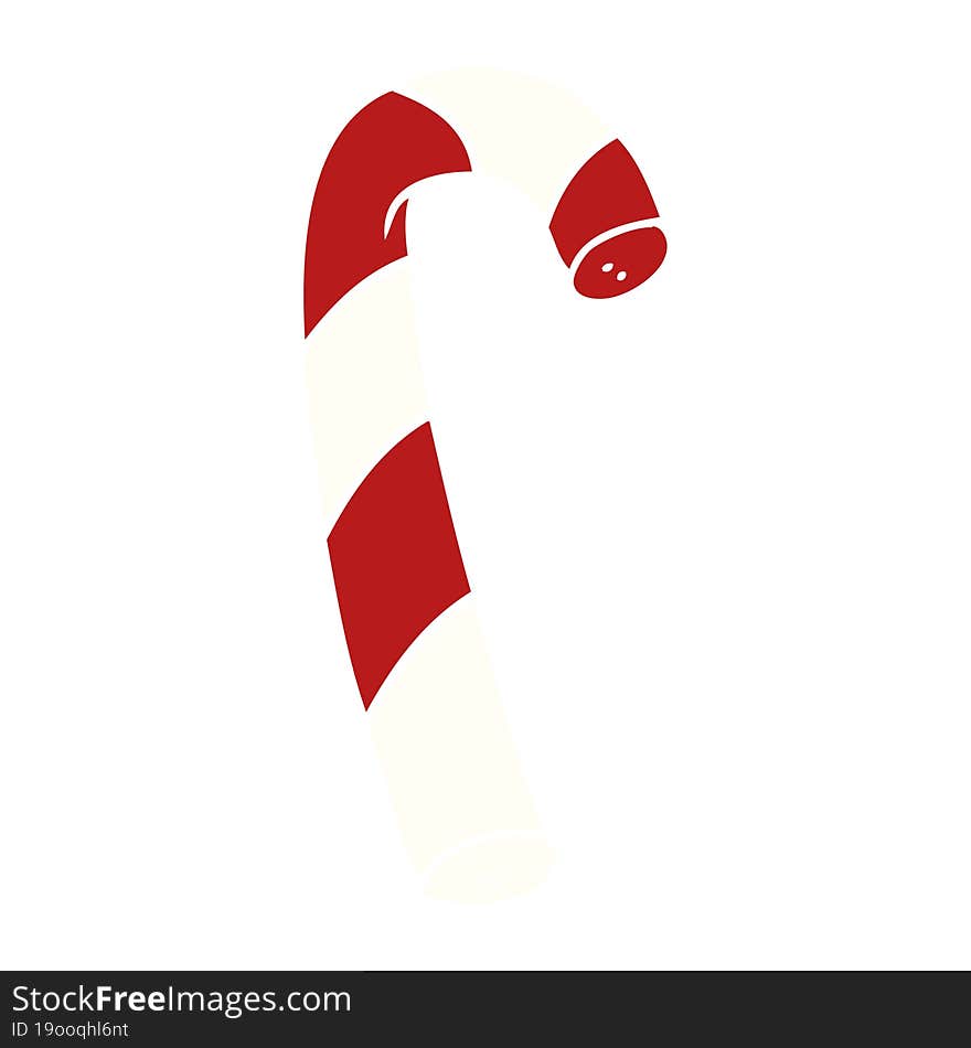 cartoon doodle striped candy cane