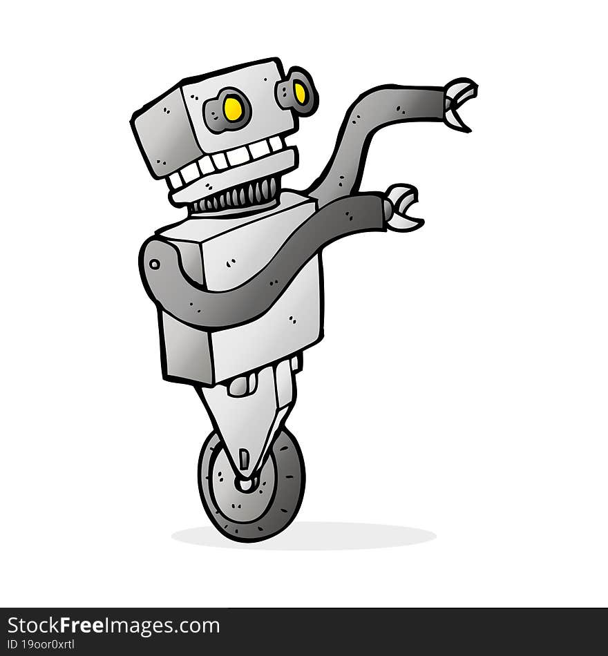 cartoon funny robot