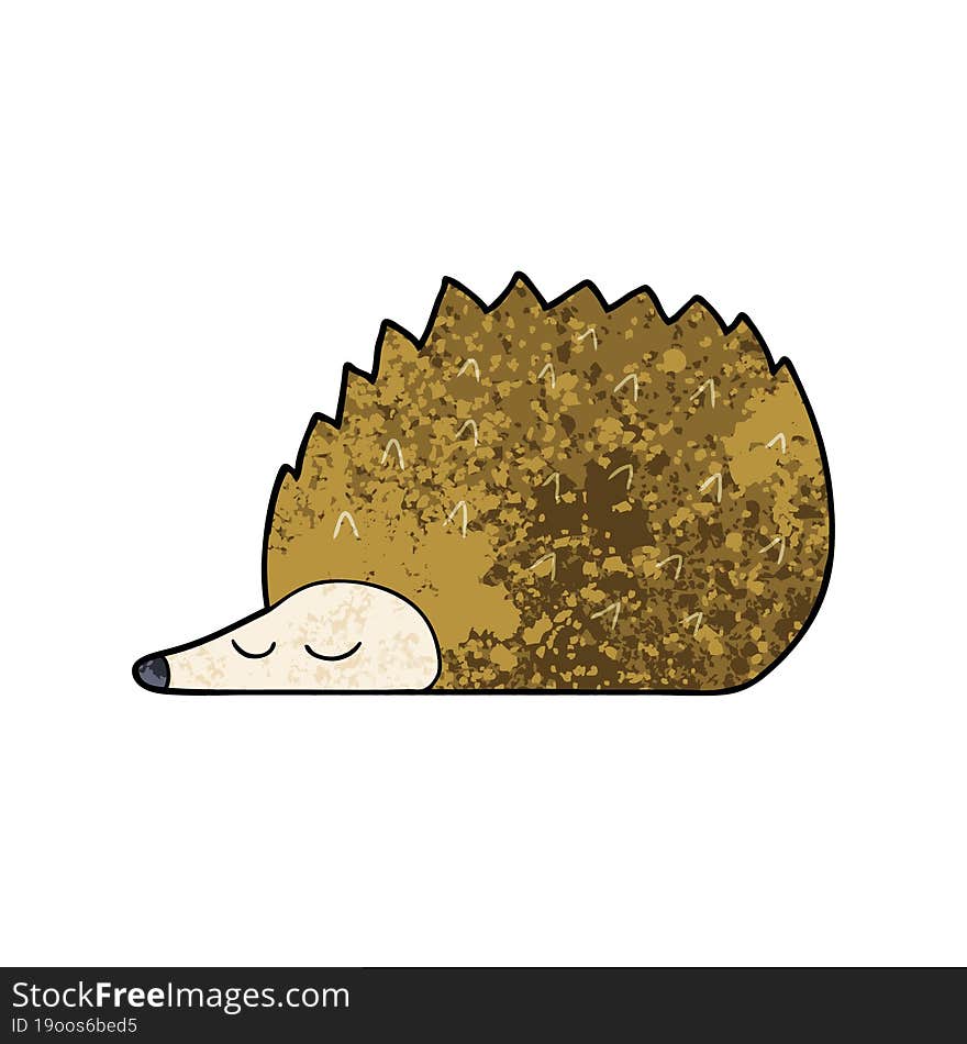 cartoon hedgehog. cartoon hedgehog