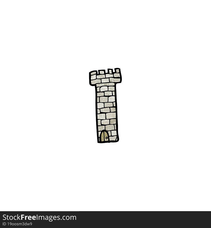 cartoon medieval tower