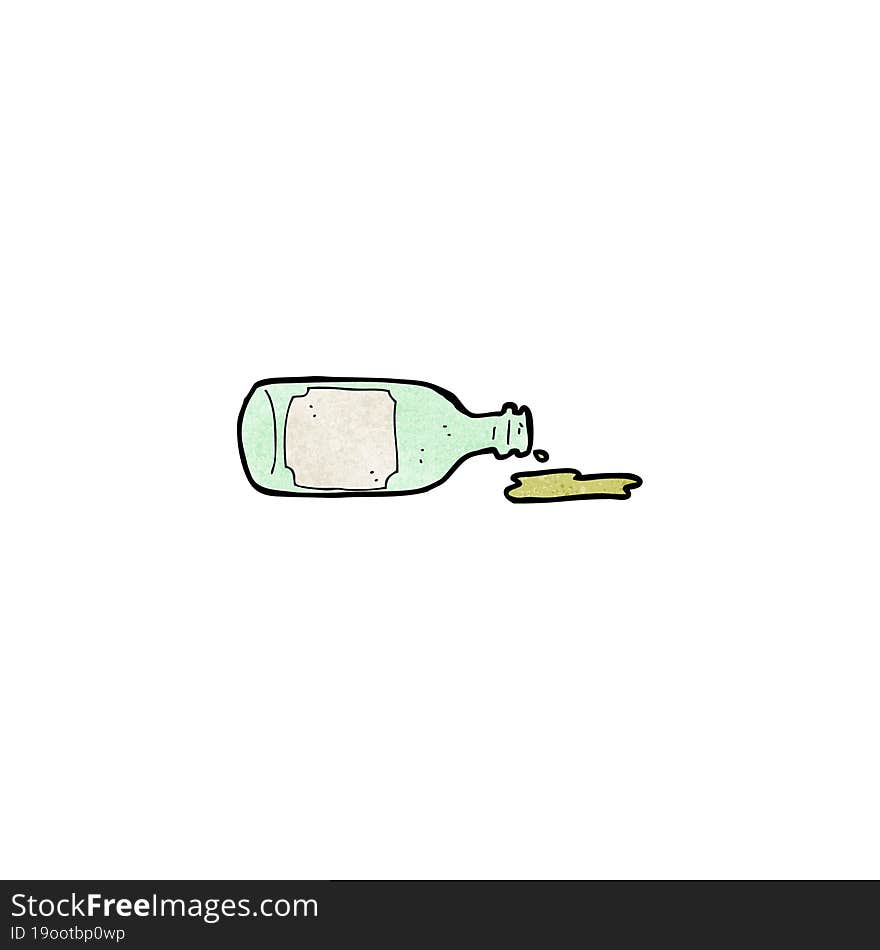 Cartoon Wine Bottle