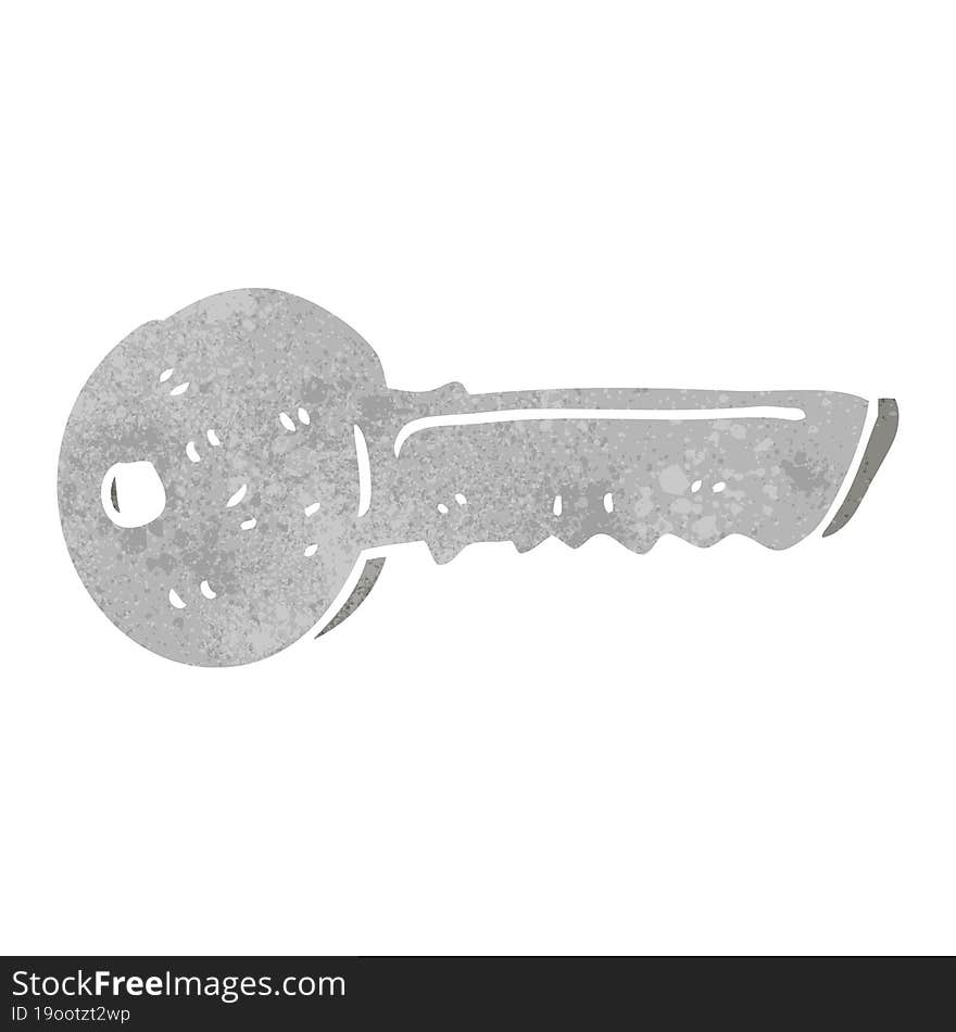 retro cartoon door key