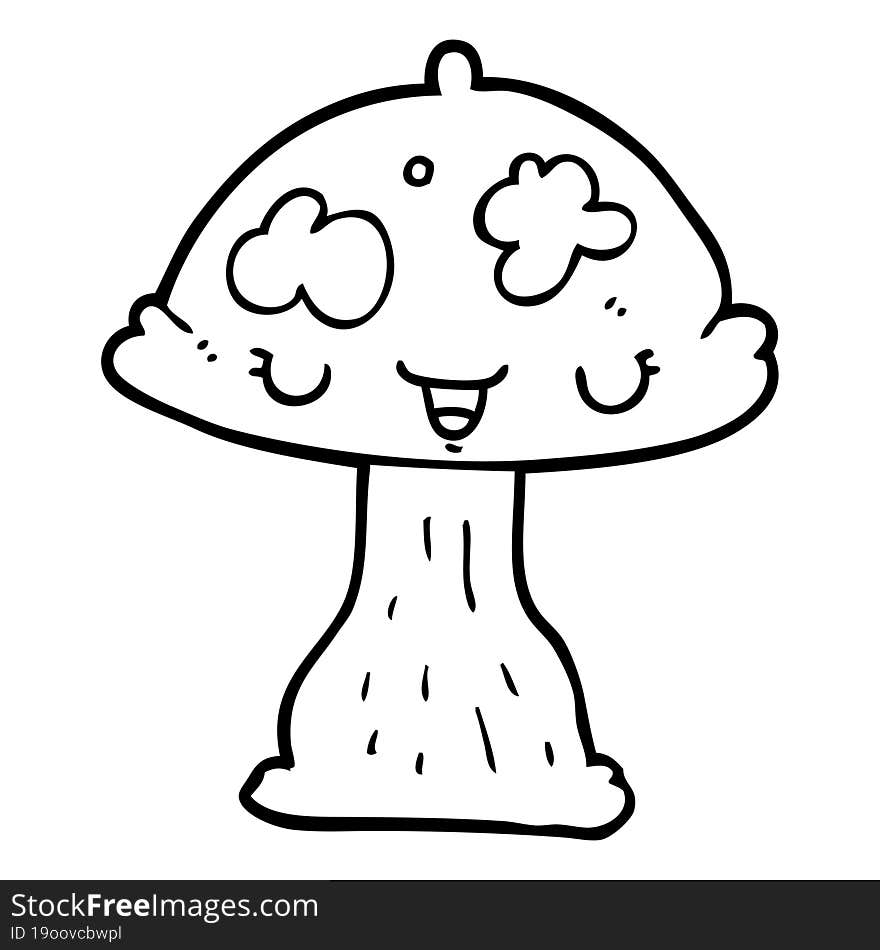 cartoon toadstool