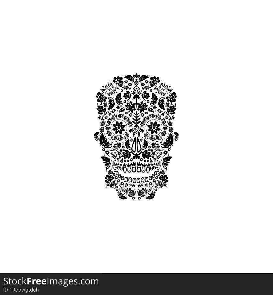 day of the dead skull