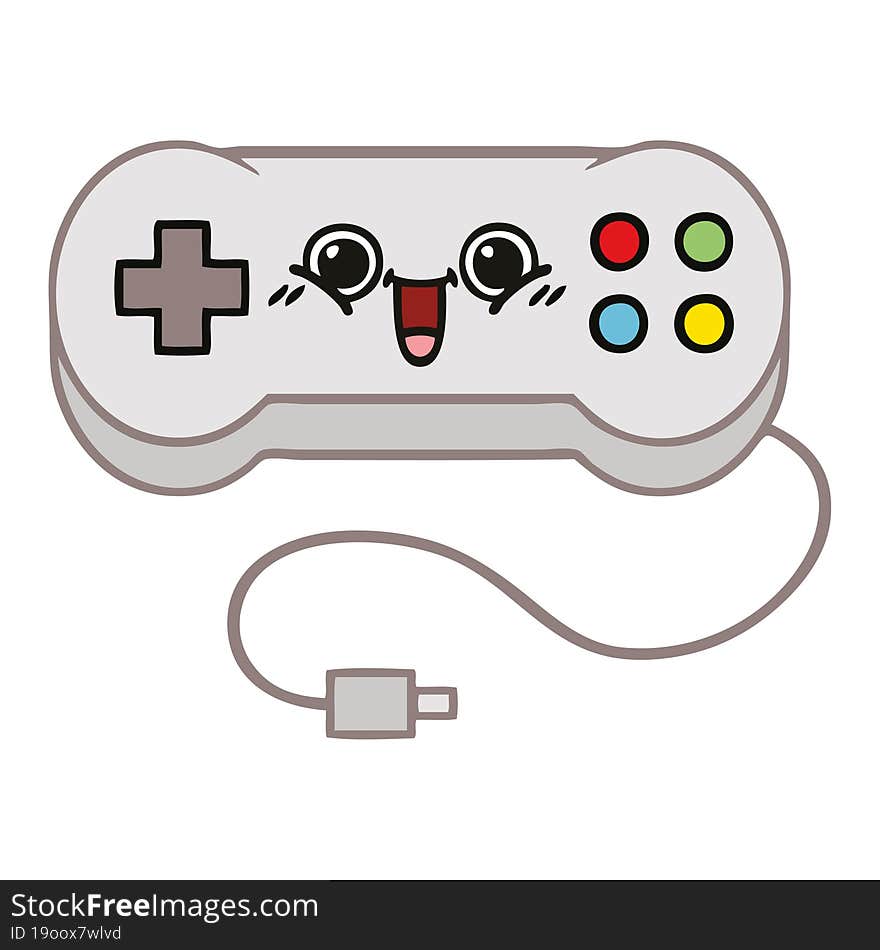 cute cartoon game controller