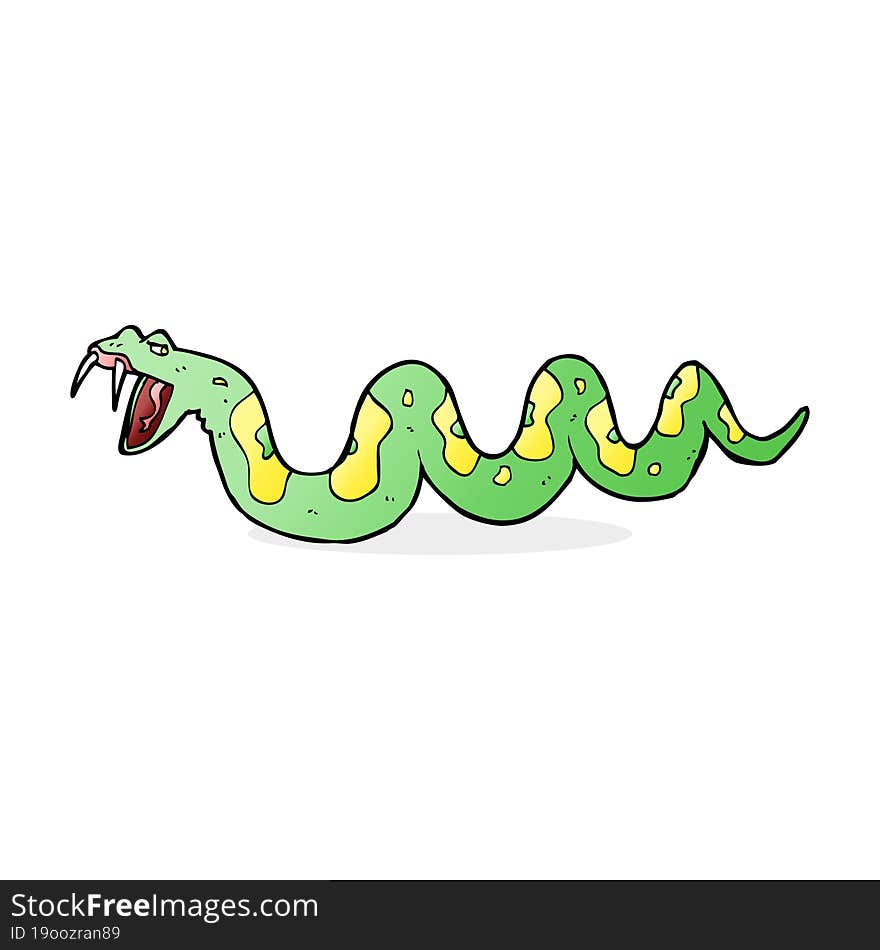 cartoon poisonous snake