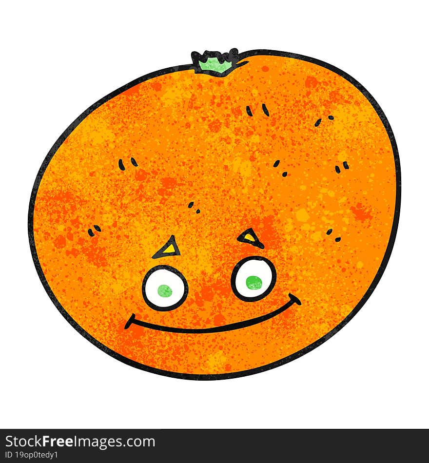 textured cartoon orange