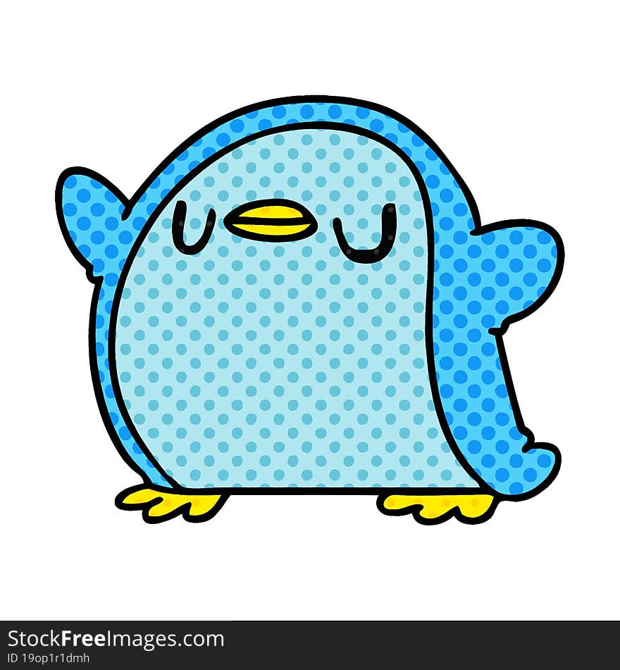 Cartoon Kawaii Of A Cute Penguin