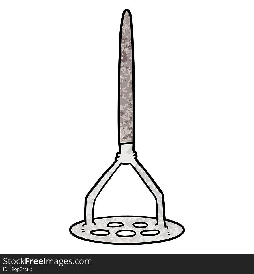 cartoon potato masher. cartoon potato masher