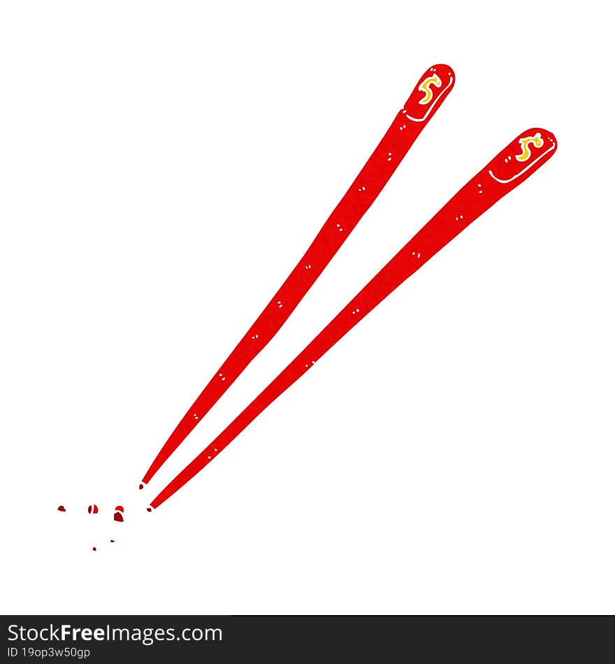 cartoon chopsticks