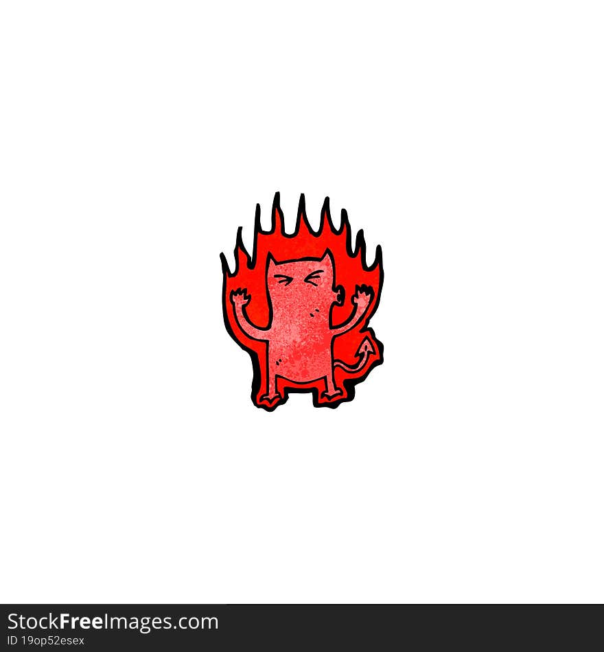 cartoon little devil