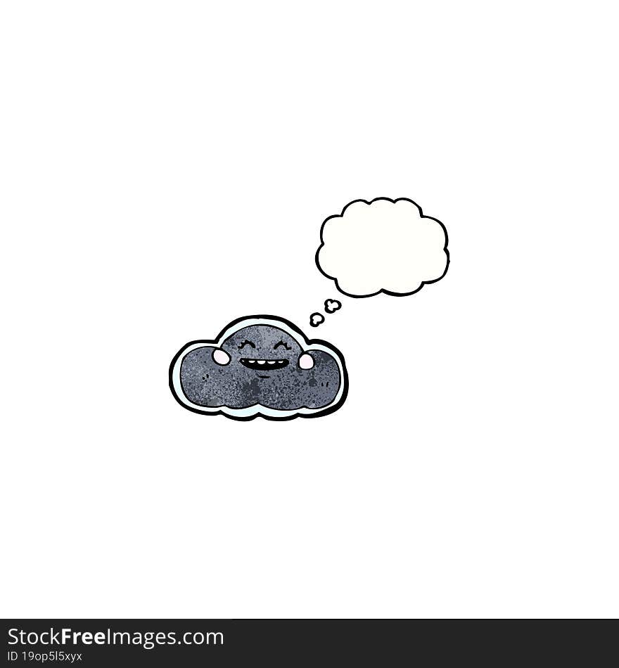 cloud with thought bubble