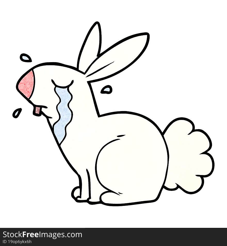 cartoon bunny rabbit crying. cartoon bunny rabbit crying