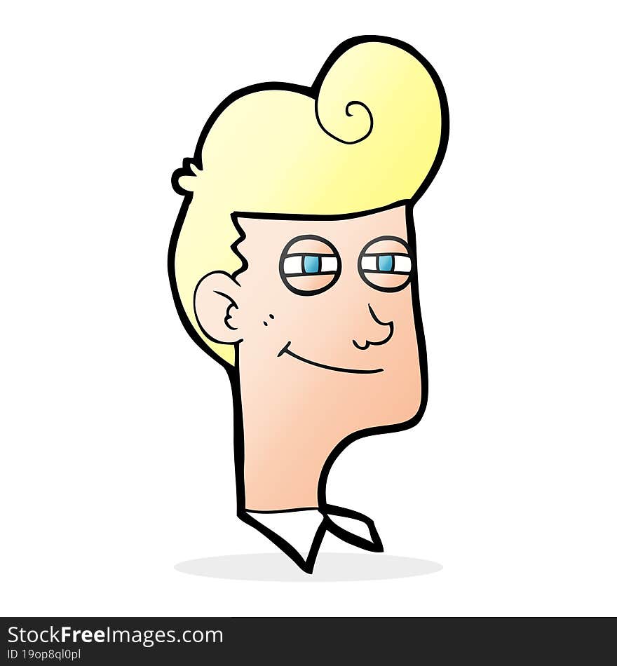 Cartoon Smiling Man