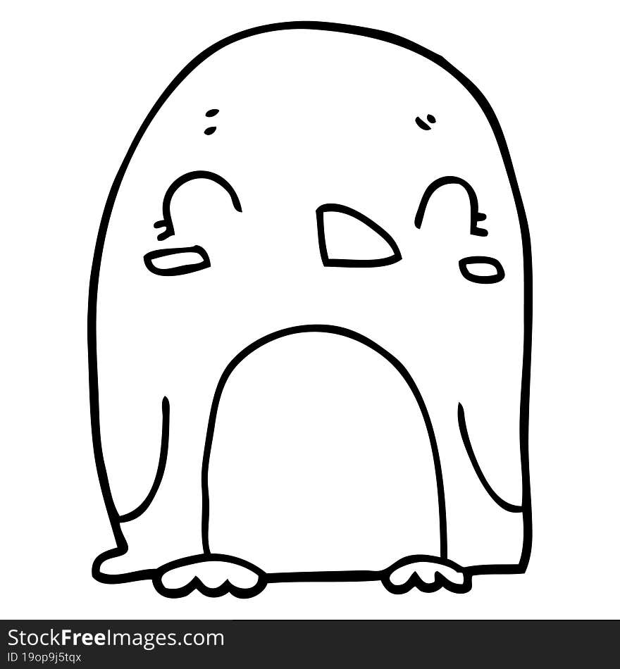 cartoon penguin