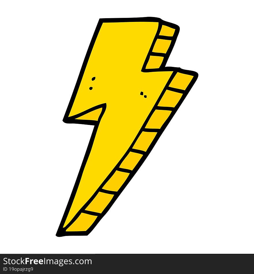 cartoon lightning bolt