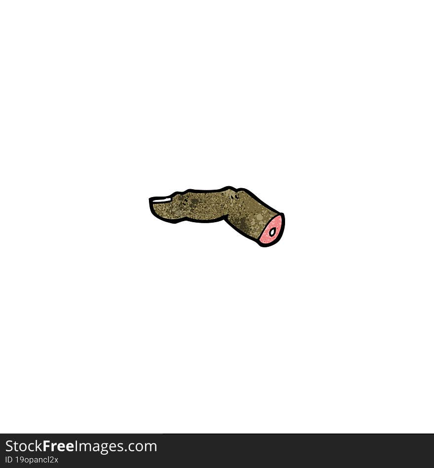 severed finger cartoon