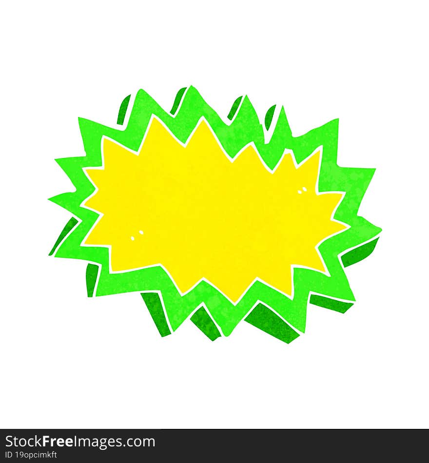 Cartoon Explosion Symbol