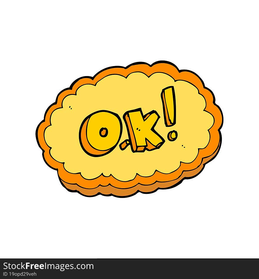 cartoon OK symbol